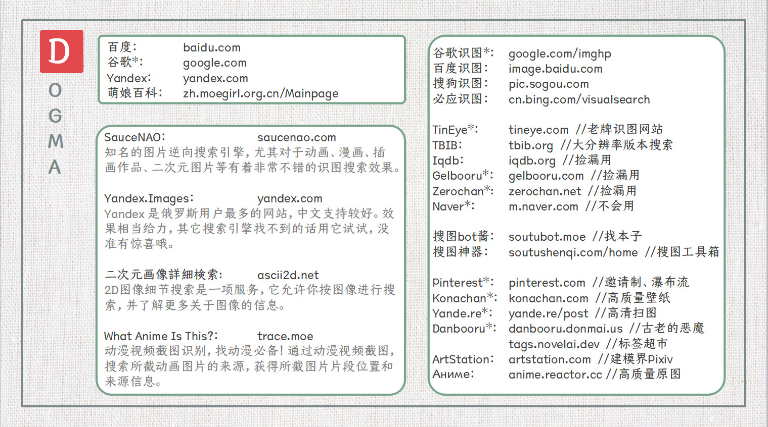 [网站分享][DOGMA2.0]实现搜图自由,然后成为英雄!/尊重他人命运,拒绝成为狗雄!